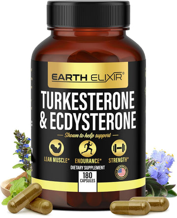Turkesterone & Ecdysterone – High Potency Turkesterone Supplement For Men & Women With 95% Beta Ecdysterone & Hydroxypropyl Beta Cyclodextrin – 180 Capsules, 45-Day Supply