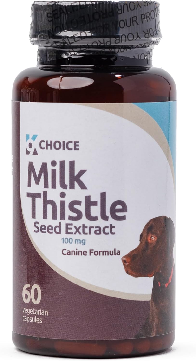 K9 Select Milk Thistle For Dogs, 100Mg - 60 Vegetable Capsules - Canine Liver Health Milk Thistle Supplement - Liver Supplement - Liver Support Supplement - Milk Thistle Herbal Supplements