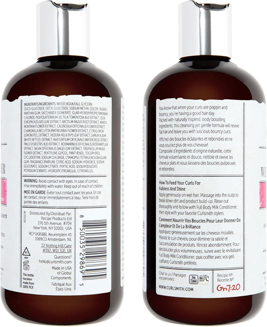 Curlsmith - Full Body Weightless Cleanser, Volumizing Shampoo For Wavy, Curly Or Coily Hair, Vegan (355Ml/12Fl Oz)
