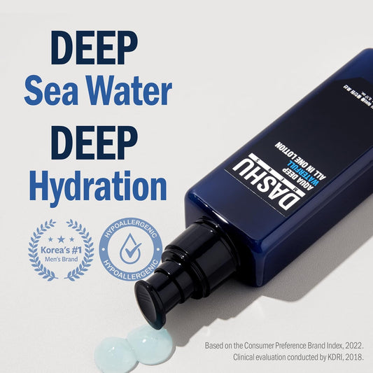 Dashu Aqua Deep Waterfull All In One Lotion 5.17Oz – Anti-Wrinkle, Face Moisturizer Lotion