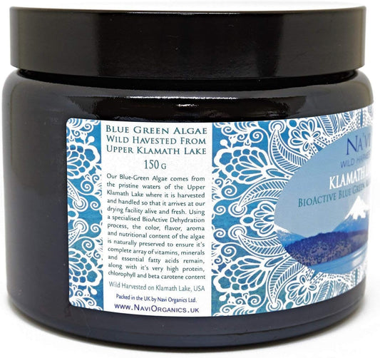 Klamath Lake Bioactive Blue-Green Algae Juice Powder - Wild Harvested (150G)