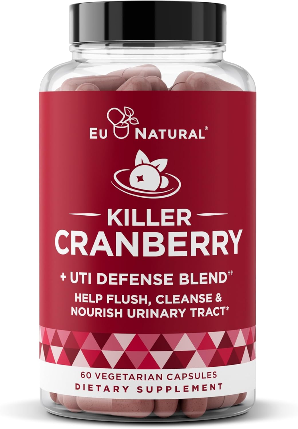 9-In-1 Killer Cranberry Pills For Women – Uti Defense Blend With Clinically Studied Ingredients – 9 Extract Urinary Tract Supplement – Pine Bark, Propolis, Vitamin D & More – 60 Fast-Acting Capsules