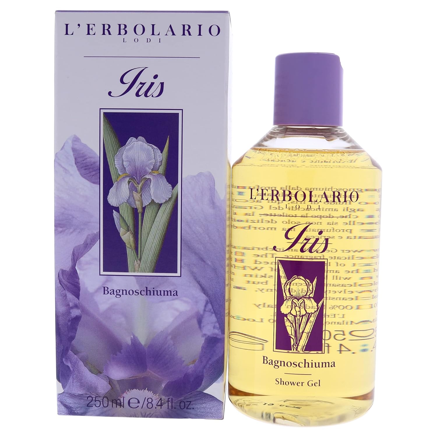 L'Erbolario Shower Gel – Moisturizing Body Wash With Wheat Amino Acids – Softening Floral Body Soap For Silky Skin And Delicate Care - Iris - 8.4 Oz : Bath Soaps : Beauty & Personal Care