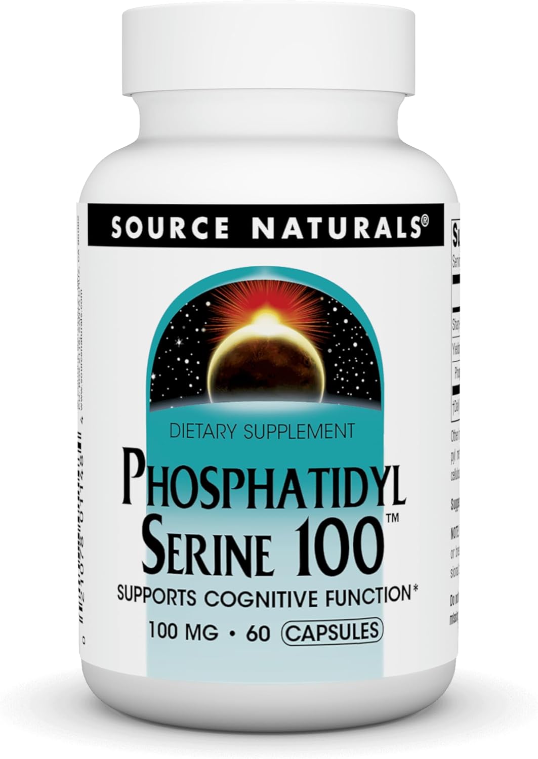 Source Naturals Phosphatidyl Serine 100, Supports Cognitive Function, 60 Capsules