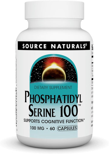 Source Naturals Phosphatidyl Serine 100, Supports Cognitive Function, 60 Capsules