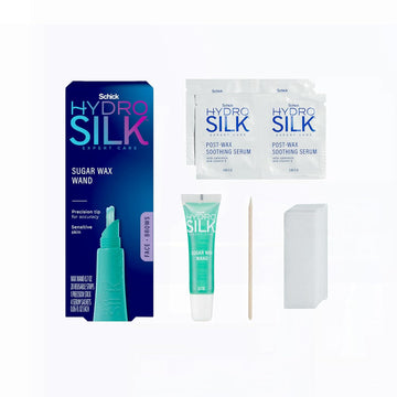 Schick Hydro Silk Sugar Wax Wand | Soft Eyebrow,Lip Wax Pen, Face Hair Removal Depilatory Wax