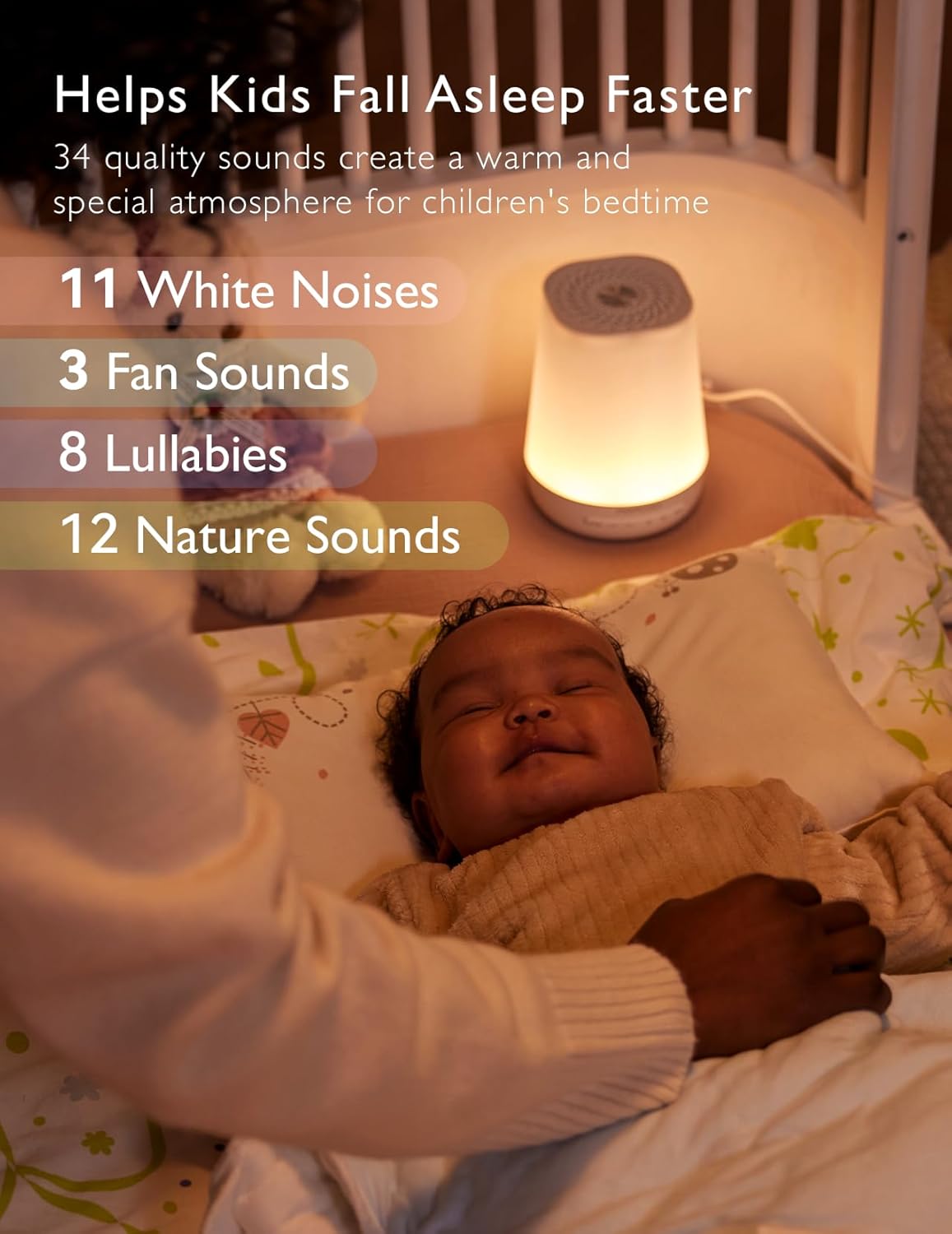 Baby Sound Machine, Momcozy White Noise Machine for Baby Sleeping with Night Light, Toddler Sleep Trainer 34 Soothing Sleep Sounds, Timer, App Remote Control, Personal Sleep Routine Alarm Clock(Blue) : Health & Household