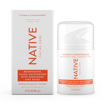 Native Sensitive Daily Facial Moisturizer Gentle Face Lotion Hydrating Cream For Women And Men With Vitamin B3 & Aloe Lightweight Non Greasy Formula - 1.7 Fl Oz