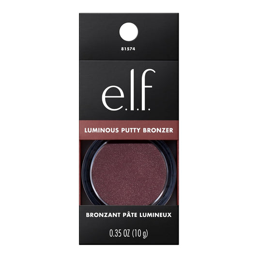 E.L.F. Luminous Putty Bronzer, Lightweight Putty-To-Powder Bronzer For A Radiant, Glowing Finish, Highly Pigmented, Vegan & Cruelty-Free, Seaside Shimmer