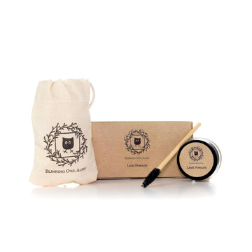 Lash Pomade | Mascara Alternative | Natural Eyelash Growth Serum With Organic Castor Oil & Argan Oil | Increases Length & Volume | Natural Silk Fibers | Long-Lasting Lash Health