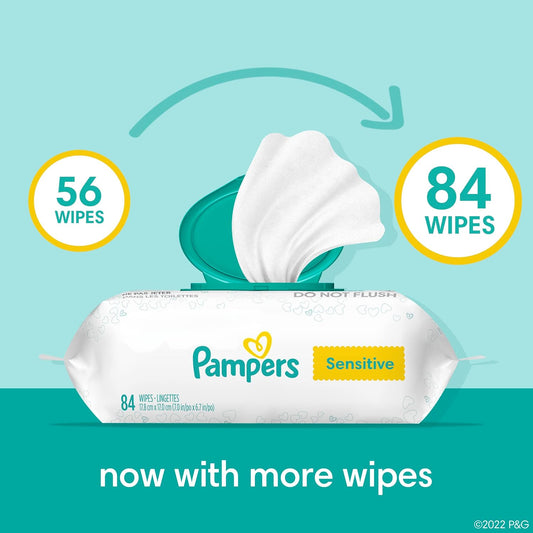 Pampers Baby Wipes Sensitive 1X, 56 Count
