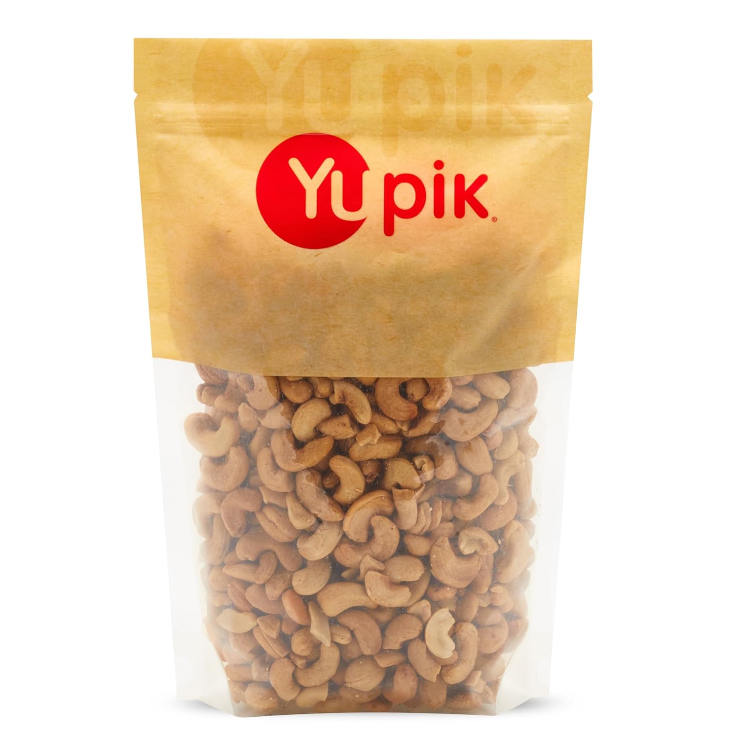 Yupik Roasted Salted Jumbo Cashews, 2.2 Lb, Gluten-Free, Kosher, Vegan, Large Crunchy Nuts, Lightly Seasoned With Salt, Source Of Protein & Iron, Savory Snacks