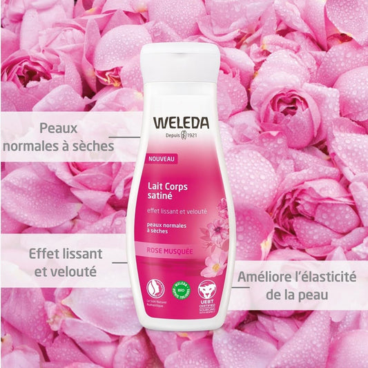 Weleda Pampering Wild Rose Body Lotion, Plant Rich Moisturizer with Wild Rose Oil, Jojoba Oil and Shea Butter, 6.8 Fl Oz (Pack of 1)