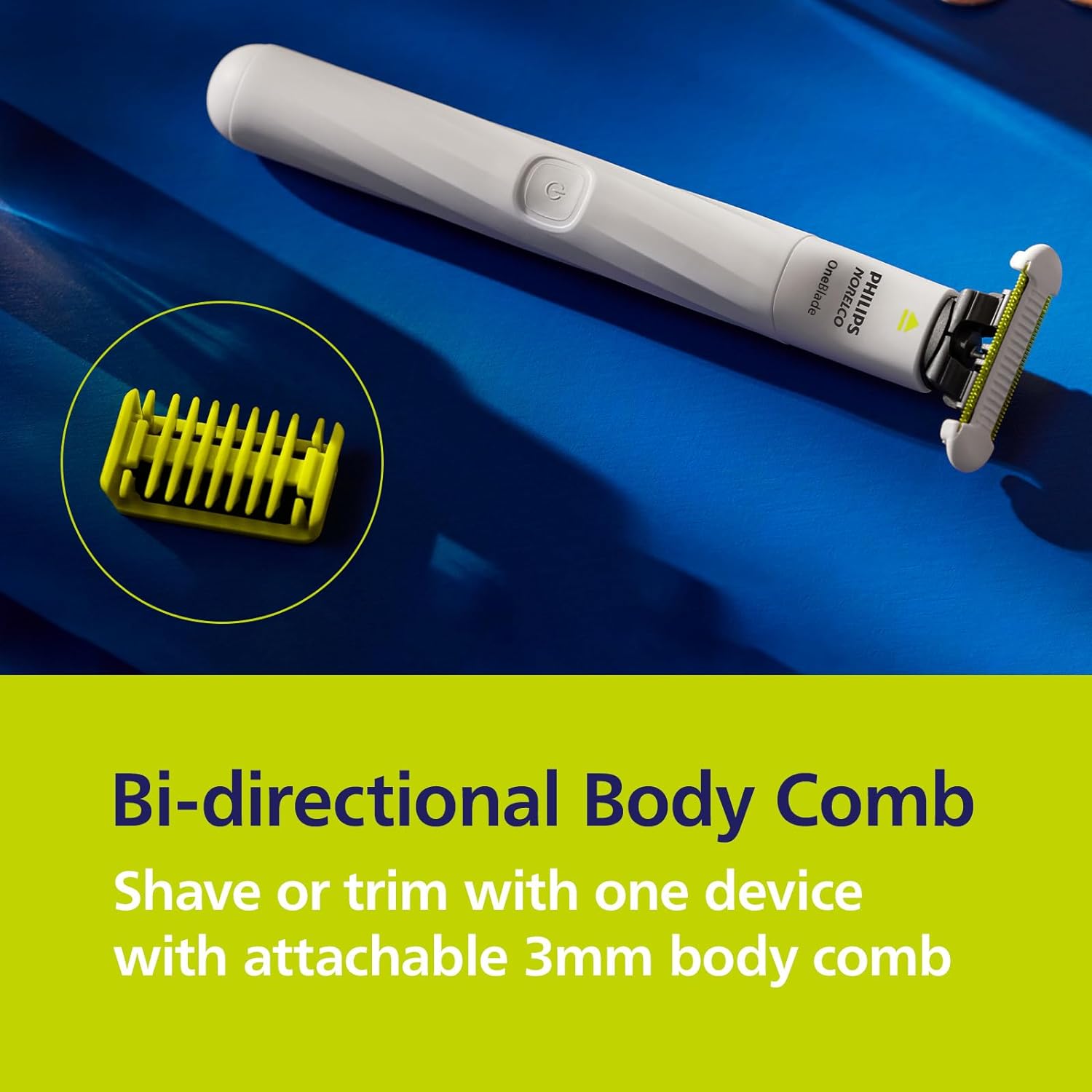 Philips Norelco OneBlade Unisex Intimate Pubic & Personal Body Groomer & Trimmer for Women & Men, QP1924/70 : Beauty & Personal Care