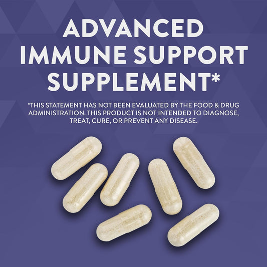 Nature'S Way Sambucus Advanced Immune Capsules With Black Elderberry, Vitamin C, Vitamin D, Echinacea And Zinc, Immune System Support With Epicor*, 80 Capsules
