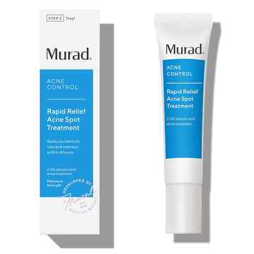 Murad Rapid Relief Acne Spot Treatment – Acne Control Max Strength 2% Salicylic Acid Clear Gel Blemish Remover - Fast Active Acne Relief Backed By Science, 0.5 Oz