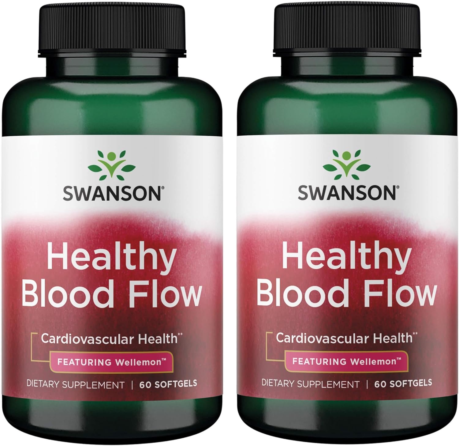 Swanson Healthy Blood Flow - Featuring Wellemon 60 Sgels 2 Pack