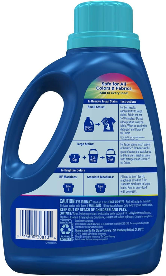 Clorox 2 for Colors 3-in-1 Laundry Additive, Clean Linen, 66 Fluid Ounces (Package May Vary)