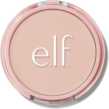 E.L.F. Halo Glow Powder Filter, Pressed Finishing Powder, Buildable Coverage, Crease-Resistant, Blurs The Appearance Of Pores, With Velour Puff And Mirror, Vegan & Cruelty-Free, Medium Warm