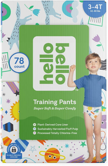 Hello Bello Training Pants Club Box, Bedtime Stories And Space Travelers, 3T-4T, 78 Count