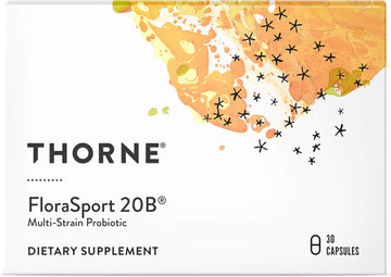 Thorne oraSport 20B - Probiotic Supplement - Promotes Digestive Support, Gut Health, Immune Function and Occasional Diarrhea or Constipation - NSF Certified for Sport - 30 Capsules - 30 Servings