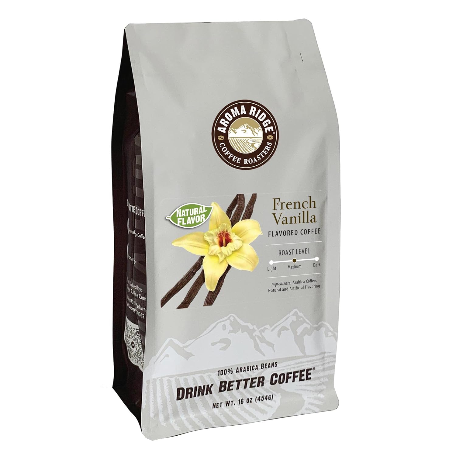 Aroma Ridge Natural Flavored Coffee, French Vanilla, whole bean