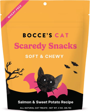 Bocce'S Bakery All-Natural, Seasonal, Scaredy Snacks Cat Treats, Wheat-Free, Limited-Ingredient Soft & Chewy Treats Inspired By Halloween, 2 Oz