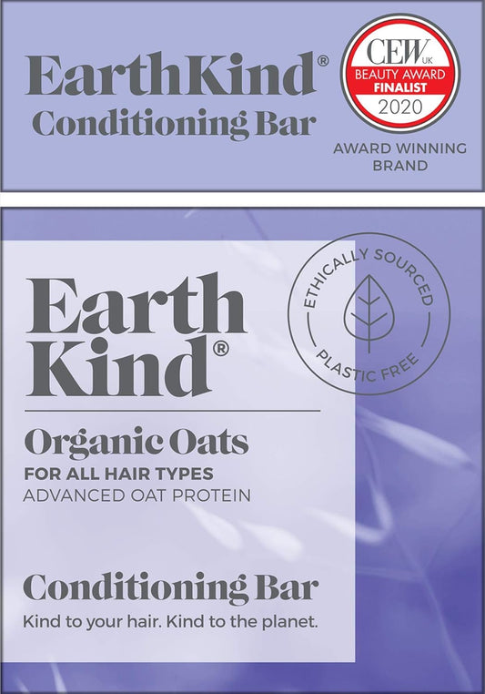 Earthkind Organic Oats Conditioning Bar For All Hair Types, 50G, Ekcb01