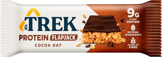 Jb'S Trek High Protein Flapjack Cocoa Coconut - Gluten Free - Plant Based - Vegan Snack - 50G X 16 Bars