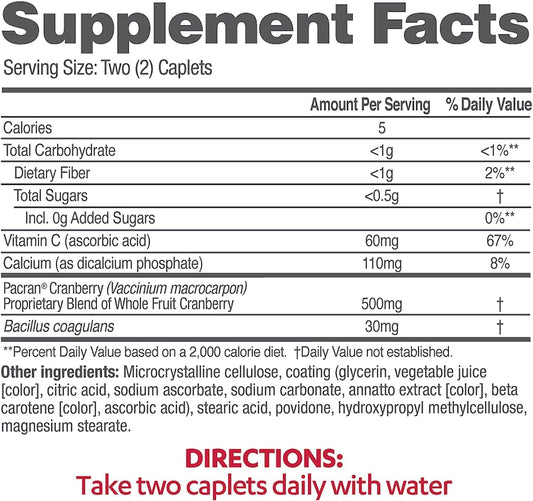 Azo Cranberry Urinary Tract Health Supplement, 1 Serving = 1 Glass Of Cranberry Juice, 50 Tablets + Urinary Tract Infection (Uti) Test Strips, Accurate Results In 2 Minutes, Clinically Tested, 3 Count