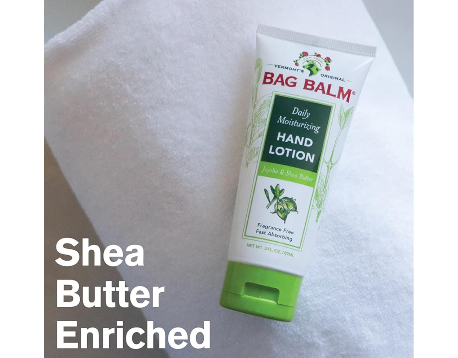 Bag Balm, Daily Moisturizing Hand & Body Lotion, Fragrance Free, 3 Fl Oz (89 Ml)