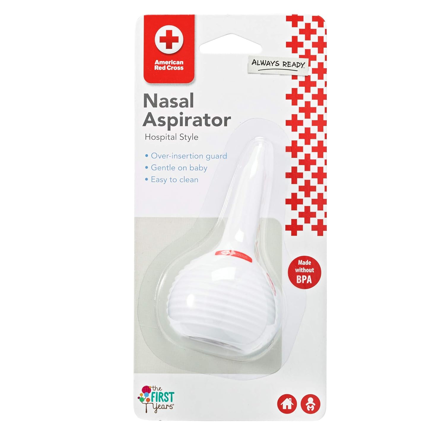 TOMY The First Years American Cross Nasal Aspirator, Red : Baby