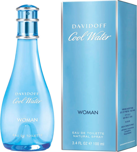 Davidoff Cool Water Women, Eau De Toilette, Floral And Fruity Aroma, Fresh Fragrance, Medium Longevity, 100Ml