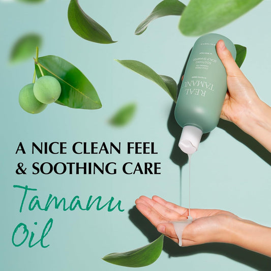 RATED GREEN REAL TAMANU Soothing Scalp Shampoo | Scalp Relief & Nourishing Shampoo for Troubled & Itchy Scalp | Tamanu Oil Organic Cold Pressed Shampoo for Dry Scalp and Itching (13.52 Fl Oz)