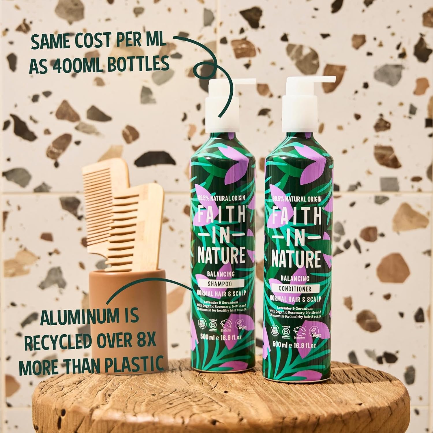 Faith In Nature - Natural Shampoo Aluminium Bottle - Vegan & Cruelty Free, No SLS or Parabens - 500ml, Shea & Argan : Amazon.co.uk: Beauty