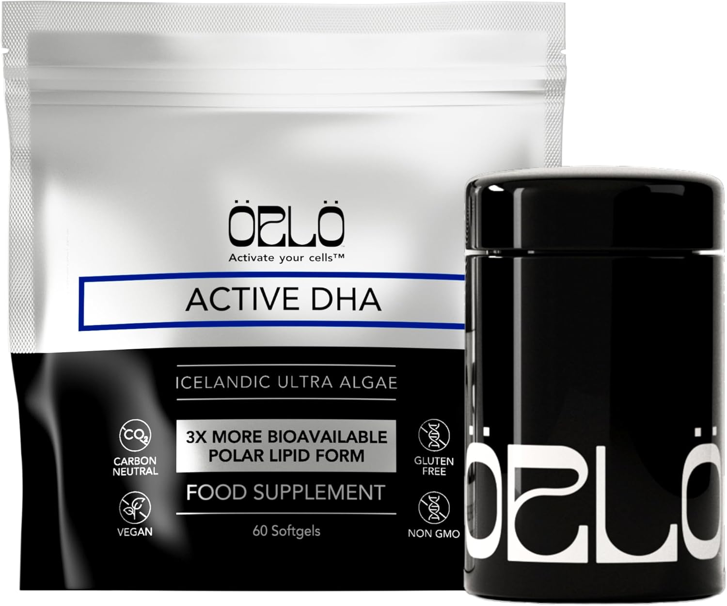 Orlo Dha - Vegan Dha Omega 3 Supplement - Triple Strength Omega3S - Plant Based Dha & Epa Fatty Acids Algae Omega-3 Oil - Krill Or Fish Oil Alternative (60 Mini Softgels)