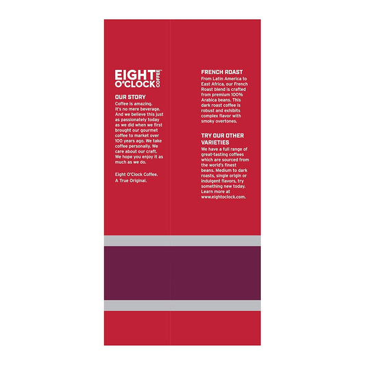 Eight O'Clock Coffee Dark French Roast, Whole Bean Coffee, 100% Arabica, Kosher Certified, 32 Oz