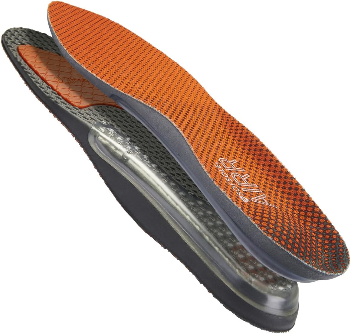 Sof Sole Men's AIRR Performance Full-Length Insole, Orange, 13-14 : Health & Household