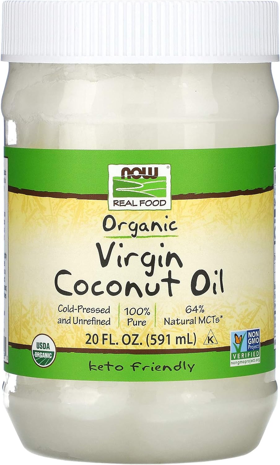 NOW Foods Organic Virgin Coconut Oil, 20 oz