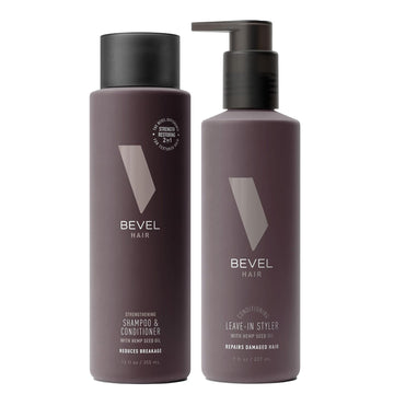 2N1 Strengthening Shampoo and Conditioner & Leavin Styler