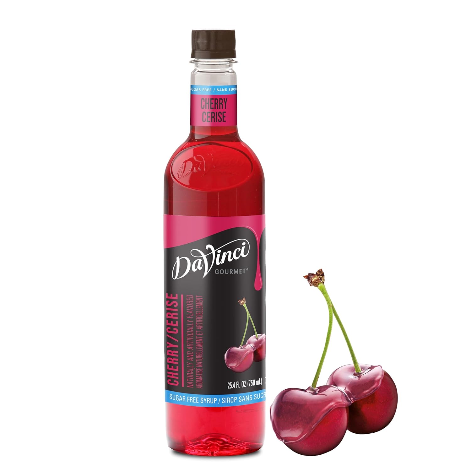 Davinci Gourmet Sugar-Free Cherry Syrup, 25.4 Fluid Ounce (Pack Of 1)