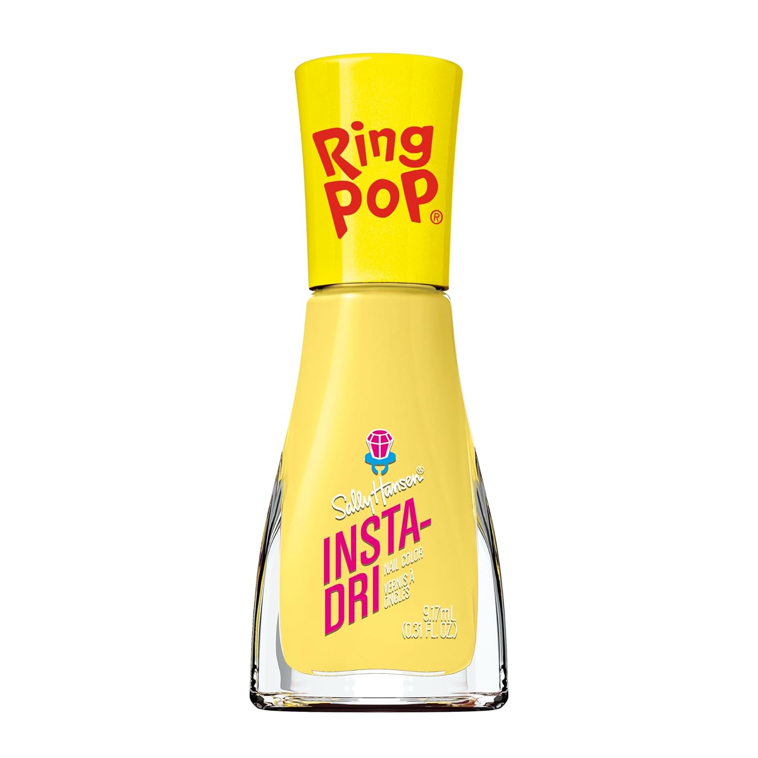 Sally Hansen Insta-Dri®, Ring Pop Nice Ring To It, Quick Dry, Long Lasting, Streak-Free Shine, Yellow Nail Polish