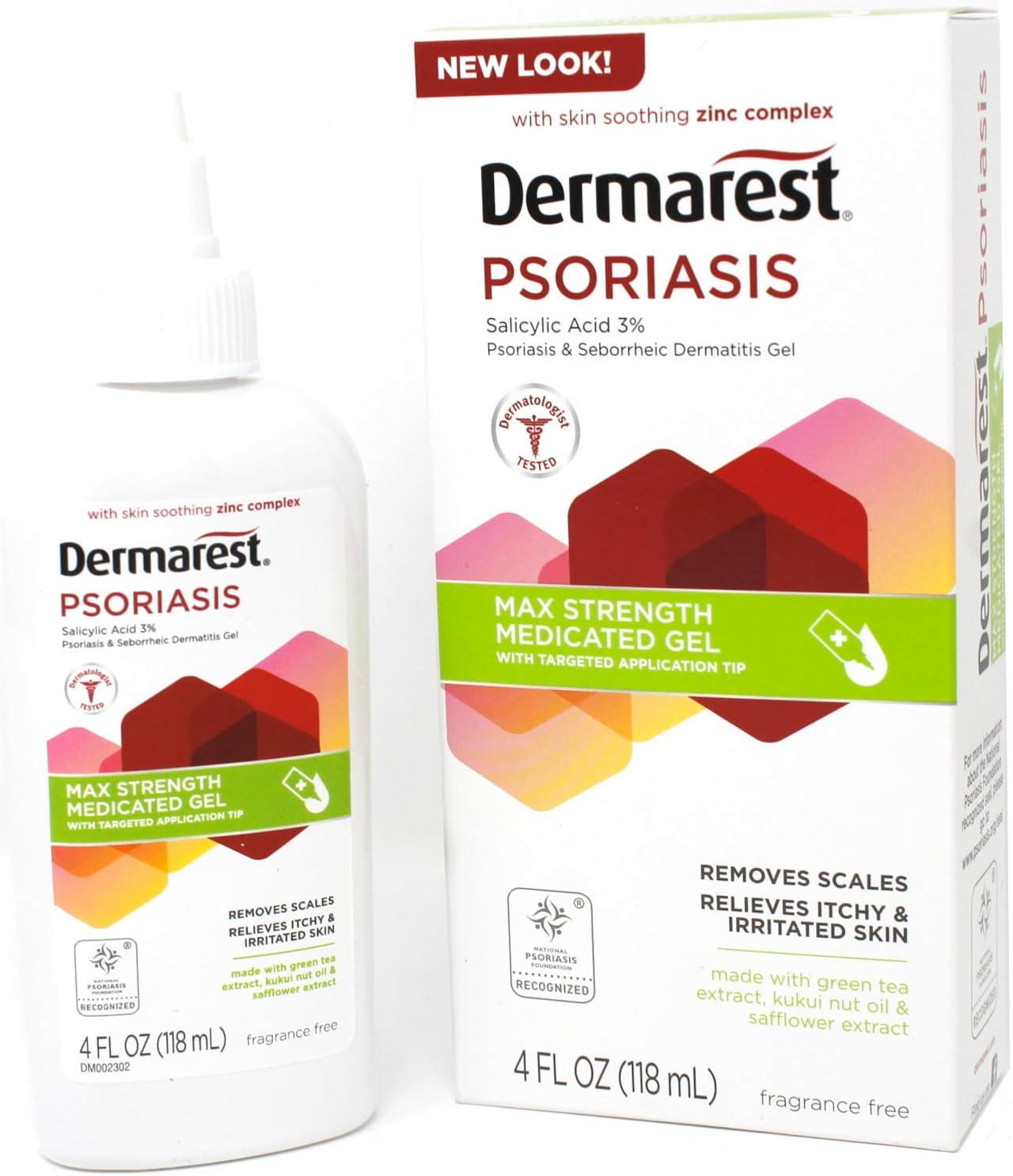 Dermarest Psoriasis Medicated Treatment Gel, 4 oz (2 Pack) : Therapeutic Skin Care Products : Health & Household