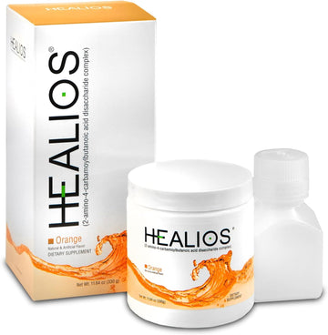 Healios Orange Flavor Oral Health And Dietary Supplement, Powder Form, Naturally Sourced L-Glutamine Trehalose L-Arginine, 11.64 Ounces