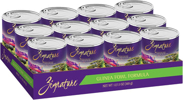 Zignature Guinea Fowl Formula Grain-Free Wet Dog Food 13Oz, Case Of 12