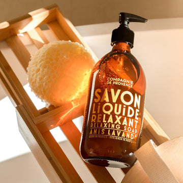 Compagnie De Provence Savon De Marseille Extra Pure Liquid Soap - Anise Lavender - Bulk 67.6 Fl Oz Plastic Bottle Refill