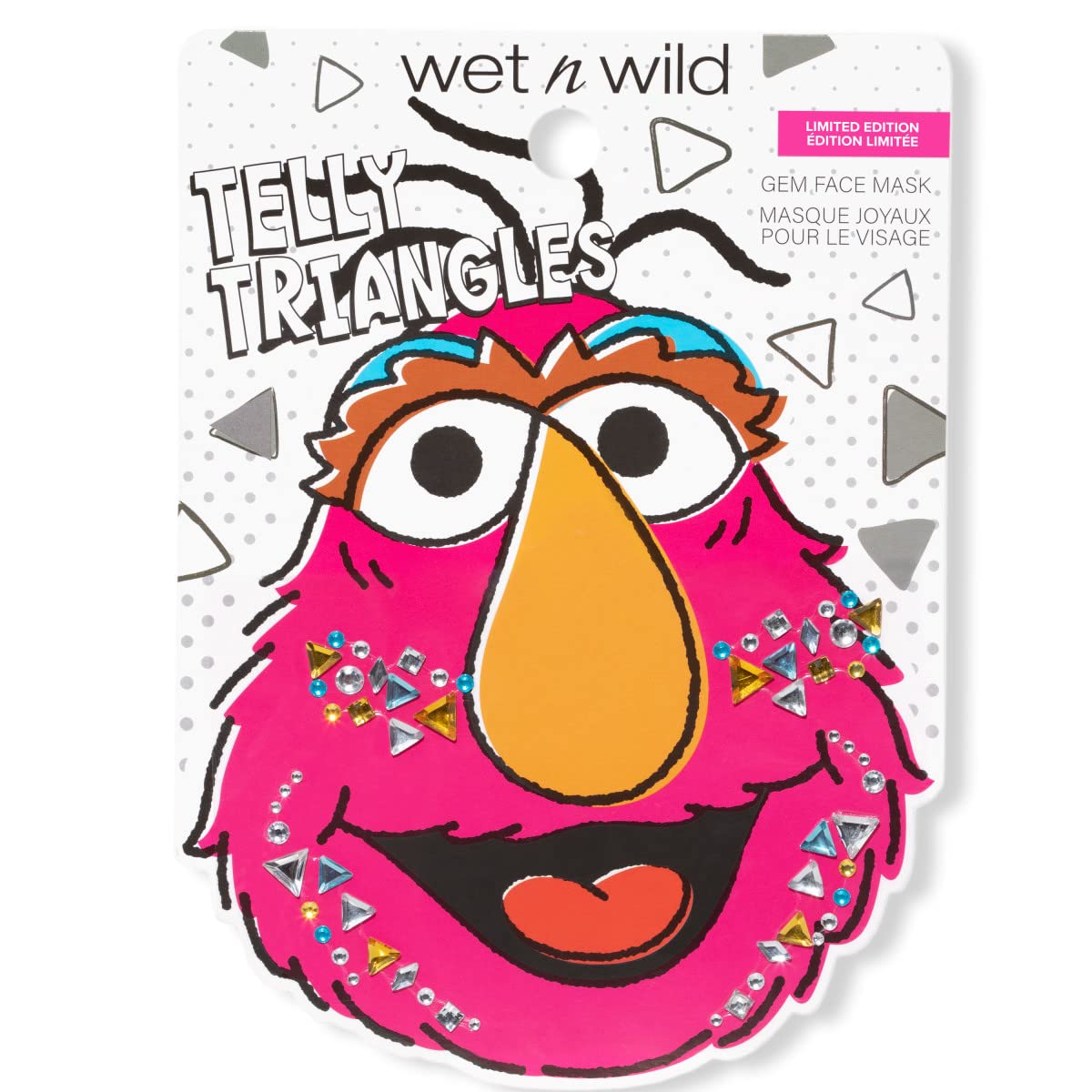 Wet N Wild X Sesame Street, Telly Triangles Gem Face Masks