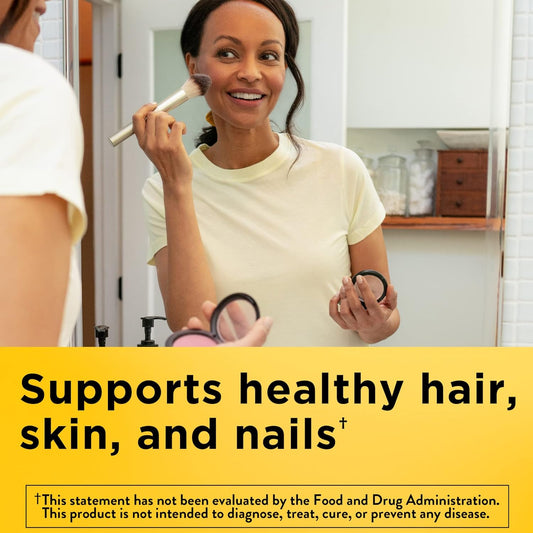 Nature Made Biotin 3000 mcg, Dietary Supplement For Healthy Hair, Skin & Nail Support, 90 Gummies, 45 Day Supply