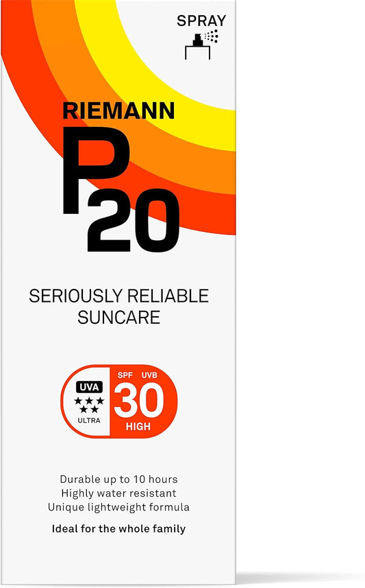 Riemann P20 Sunscreen Spf30 Spray, Highly Water Resistant 200Ml