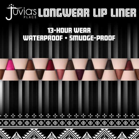 Juvia'S Place Long Wear Lip Pencil – Signature – Waterproof & Kiss-Proof, Long Lasting Lip Liner, Smooth Makeup Application - Soft Matte Finish Base For Lipstick - 13 Hours Of Wear For Everyday Use